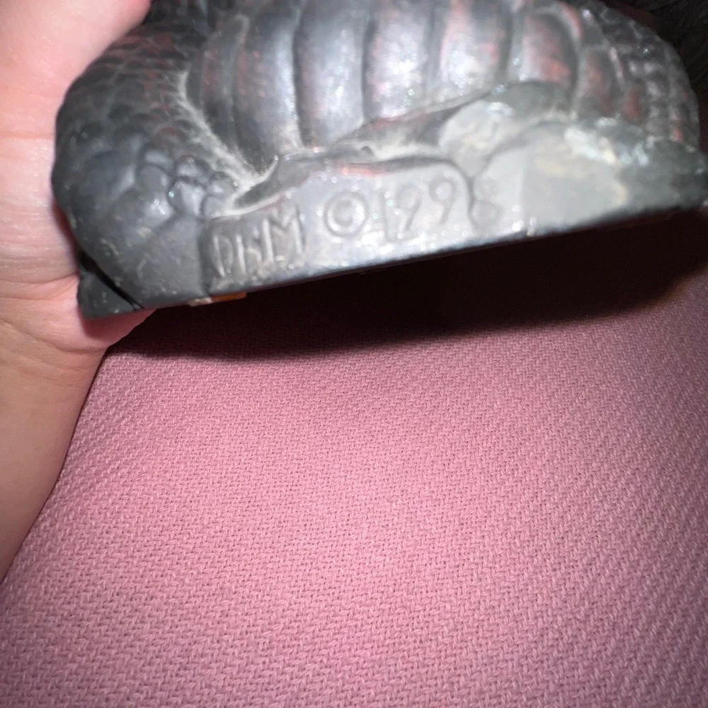 Vintage 1998 DHM King Cobra Snake Figurine Statue Black Coiled 90s‎ Collectible